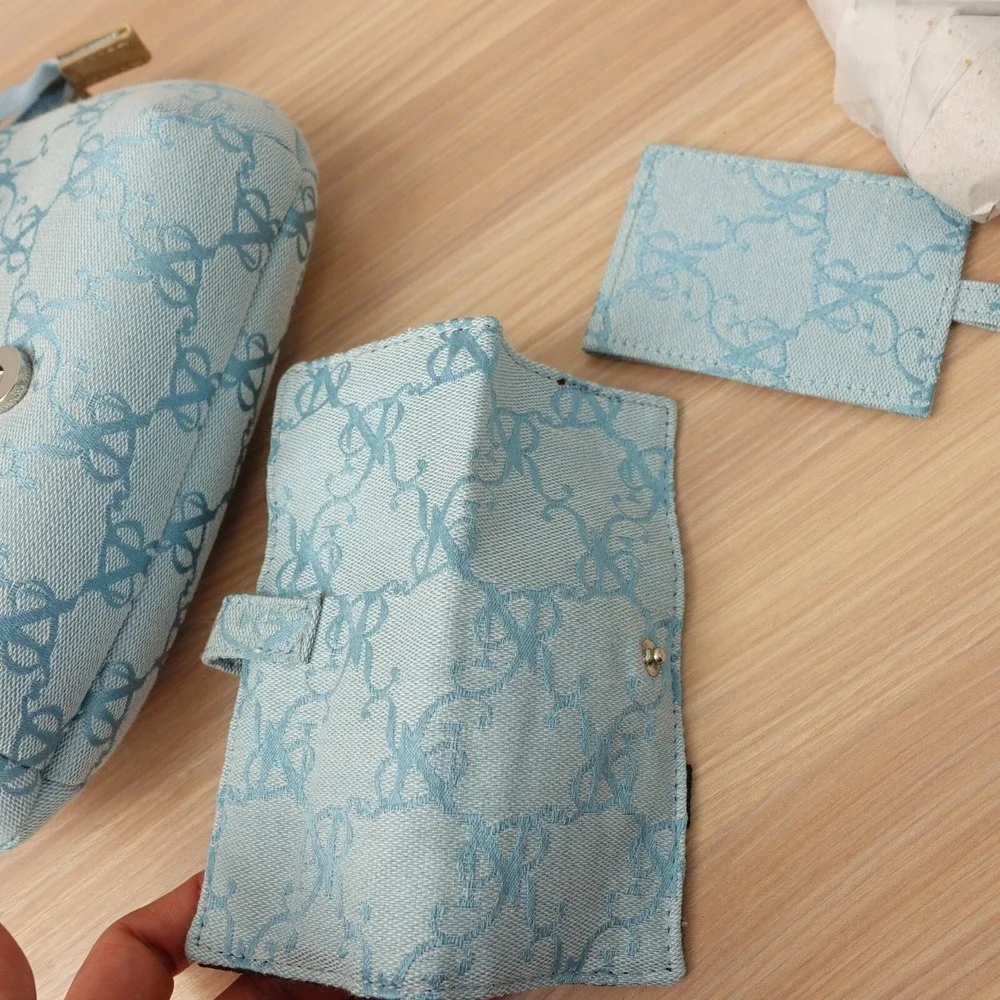 NINA RICCI Bag Blue Purse Small Mother Boy Mom Luxury Gift Set Baby Y2K NEW